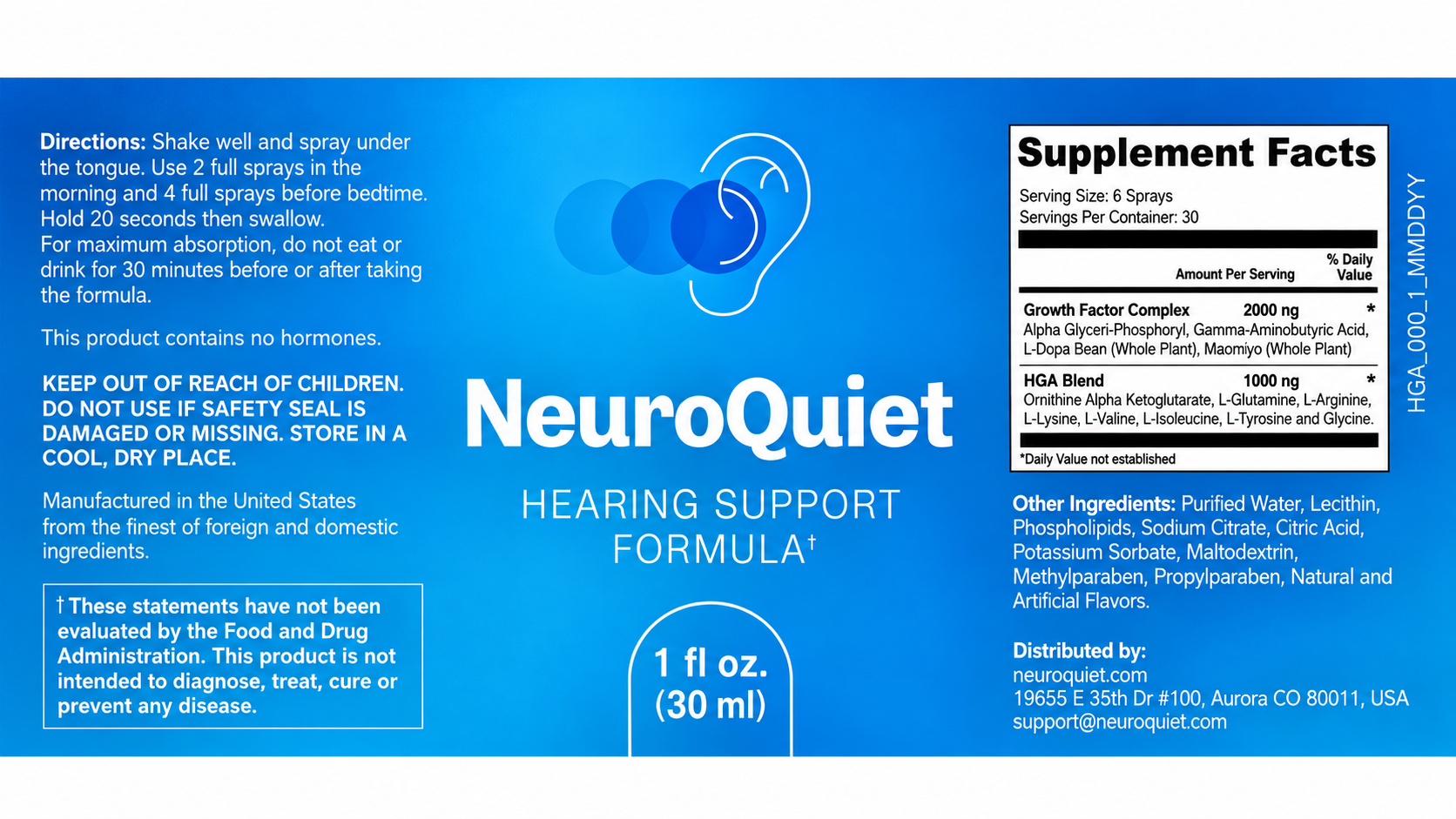 NeuroQuiet enlarged